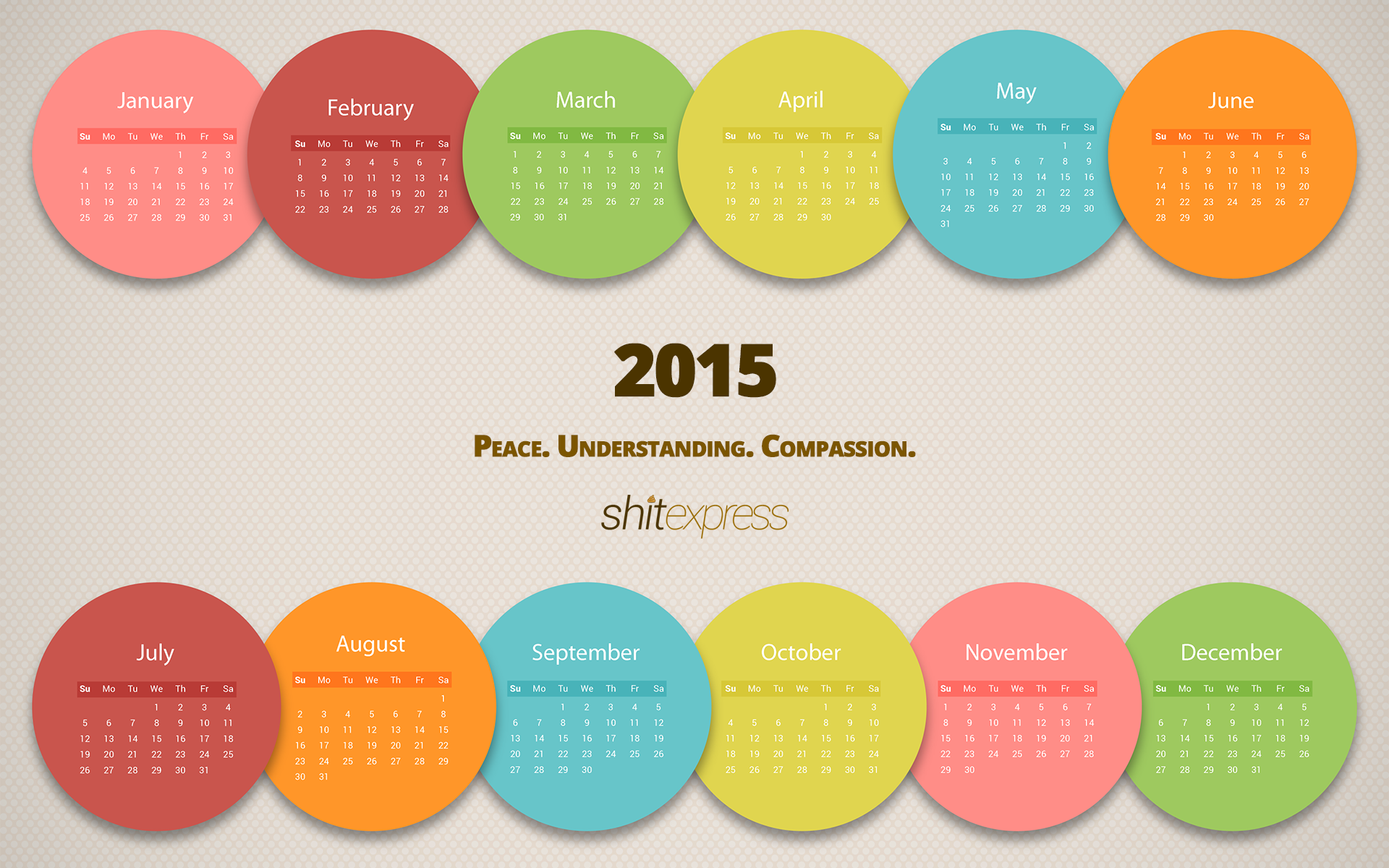 Year 2015 Calendar